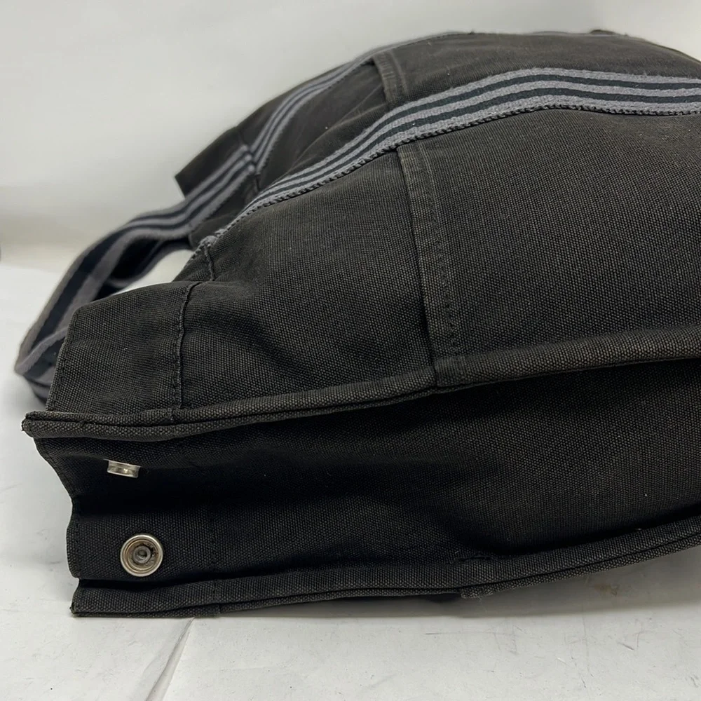 HERMÈS Toile Fourre-Tout MM Black Gray Tote - Picture 6 of 16